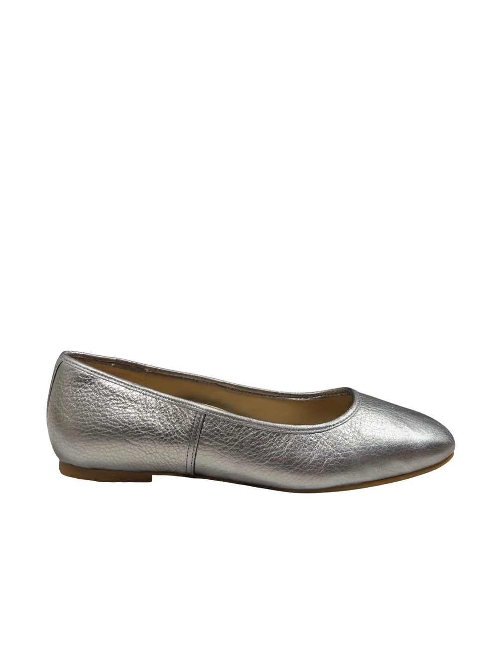 Vionic Orinda Ballet Flats Women Sz 9 Silver  Metallic Orthopedic Comfort Shoes - Picture 5 of 11